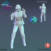 Cyber City Hacker 3D-printed model